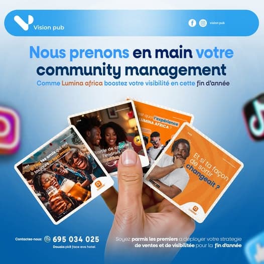 Flyer community management Vision Pub